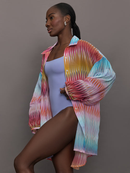 Chevron Top - MACRO MULTI DEGRADE CHEVRON