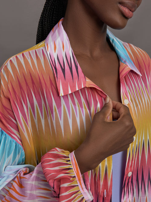 Chevron Top - MACRO MULTI DEGRADE CHEVRON