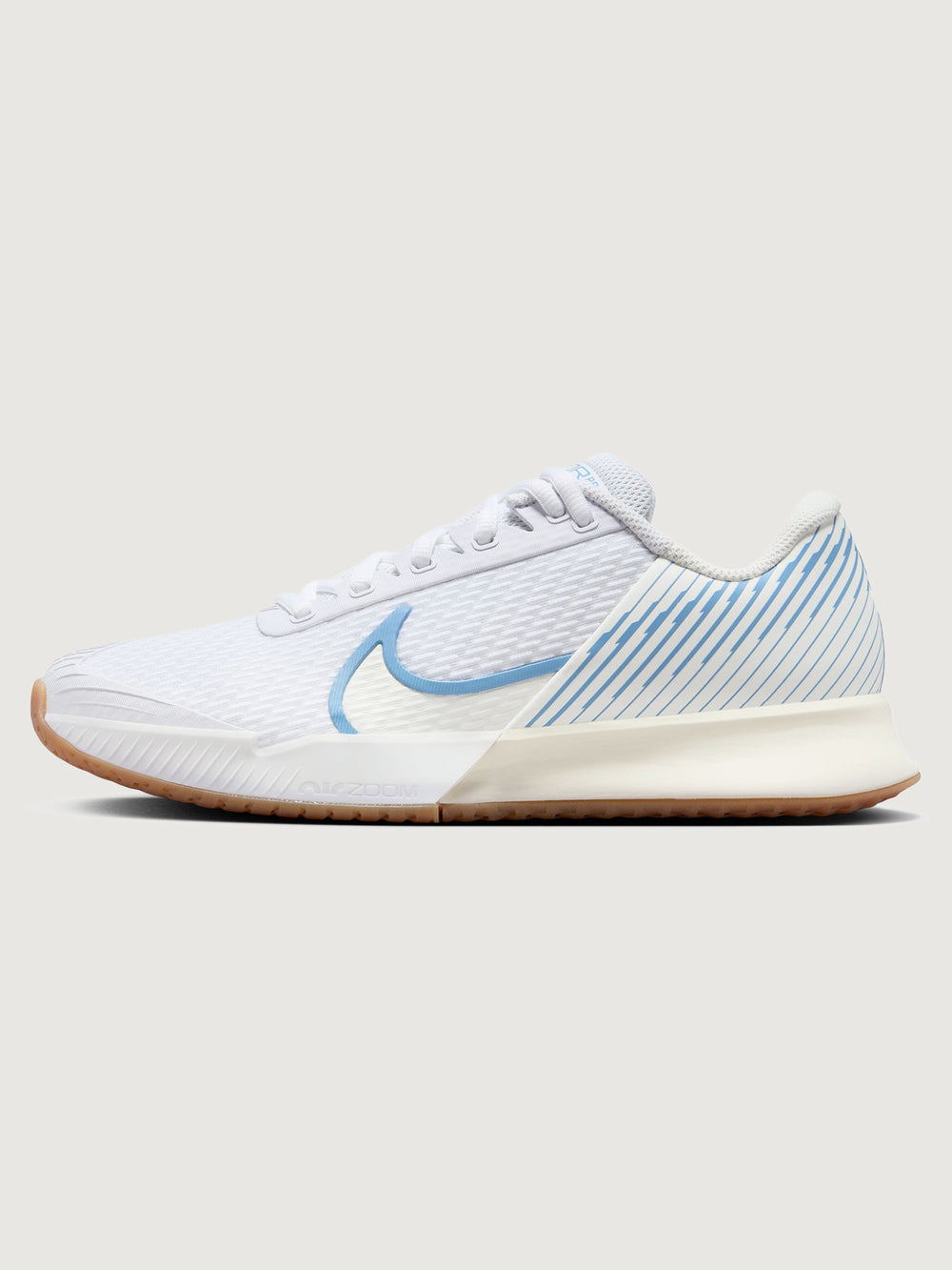 NikeCourt Air Zoom Vapor Pro 2 - White/Light Blue-Sail-Gum Light Brown