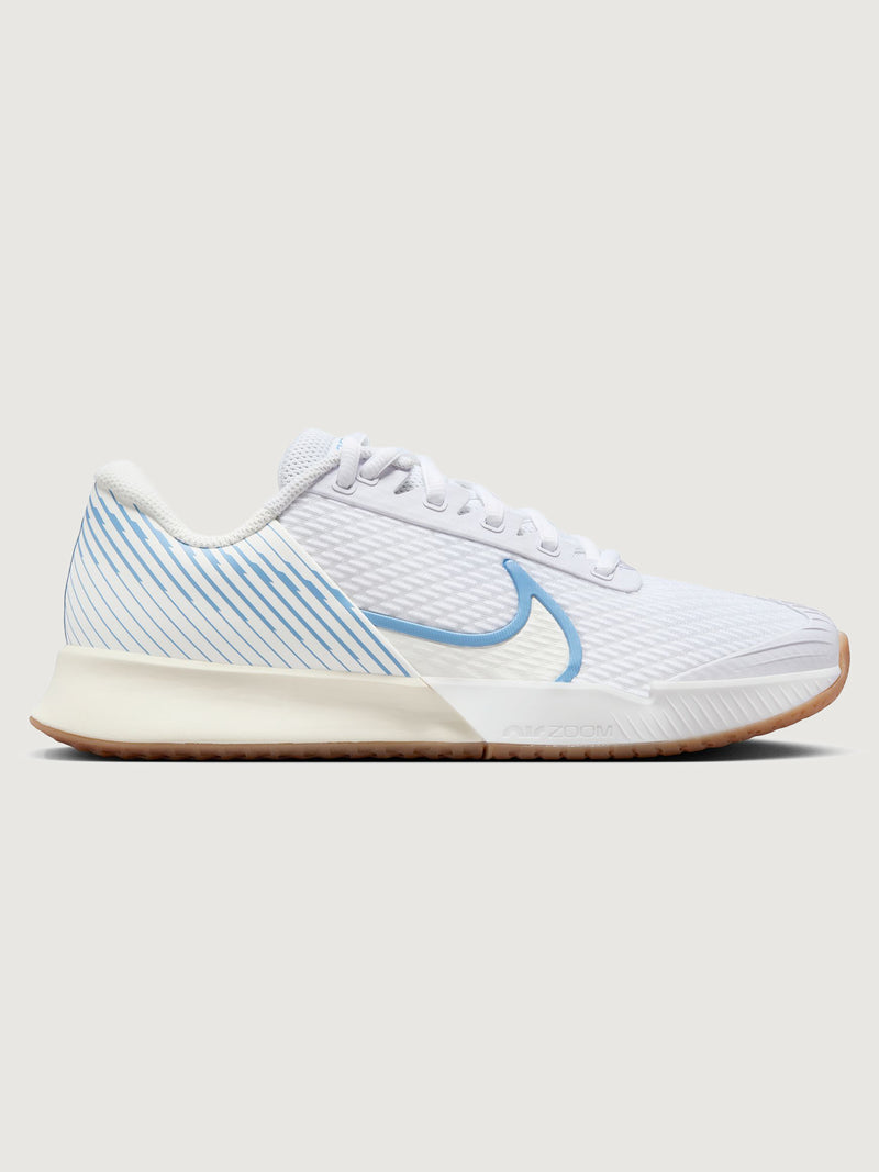 NikeCourt Air Zoom Vapor Pro 2 - White/Light Blue-Sail-Gum Light Brown