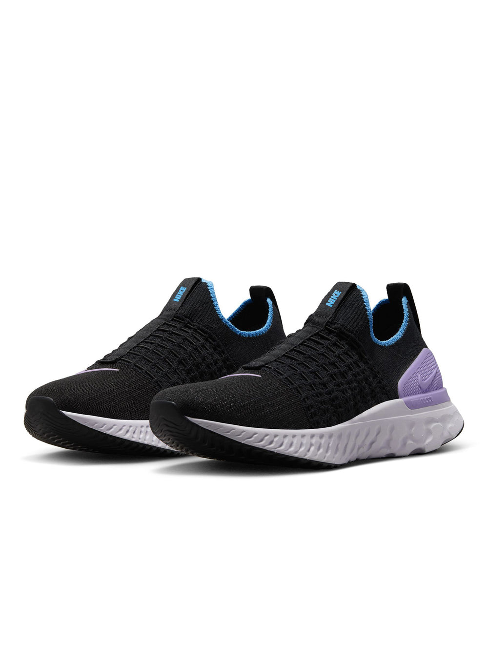 W NIKE REACT PHANTOM RUN FK 2 - Black/Lilac-Barely Grape-University Blue