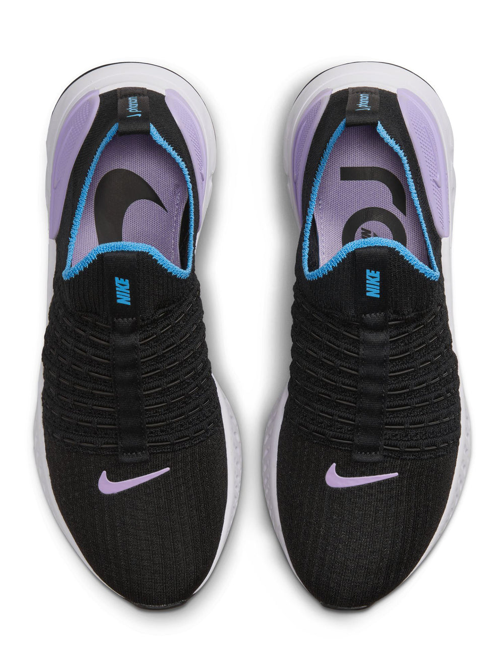 W NIKE REACT PHANTOM RUN FK 2 - Black/Lilac-Barely Grape-University Blue