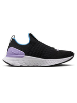 W NIKE REACT PHANTOM RUN FK 2 - Black/Lilac-Barely Grape-University Blue