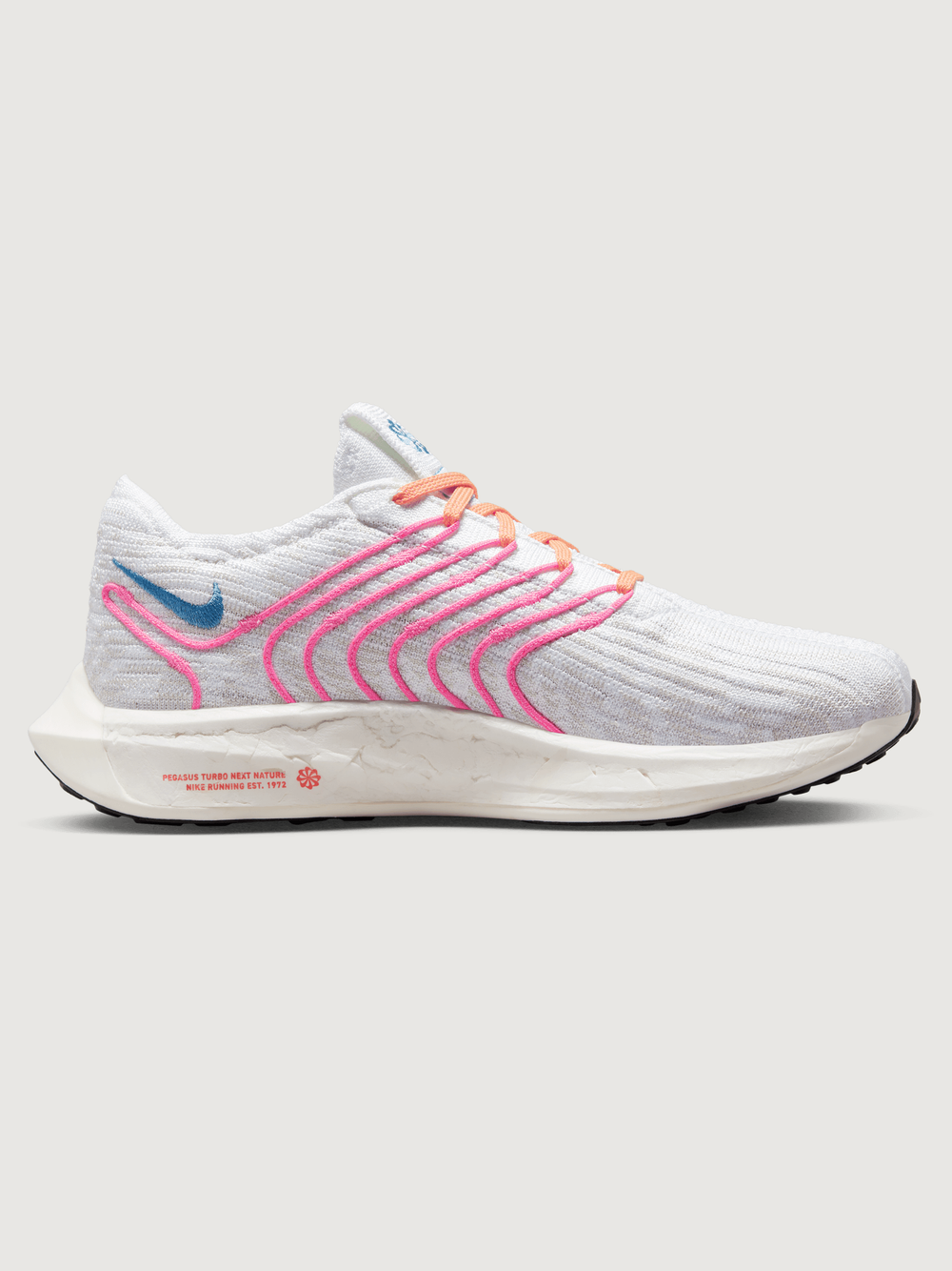 NIKE PEGASUS TURBO NEXT NATURE - WHITE/UNIVERSITY BLUE-PINKSICLE NIKE PEGASUS TURBO NEXT NATURE - WHITE/UNIVERSITY BLUE-PINKSICLE