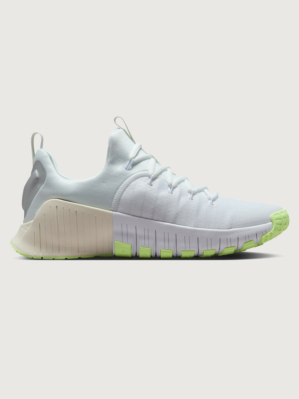 Nike Free Metcon 6 - White/Metallic Silver/Barely Volt/Sail