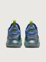 Multicolored sneaker with gradient design on a white background