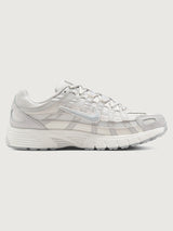 Nike P-6000 SE in Summit White and Wolf Grey, lateral side view.