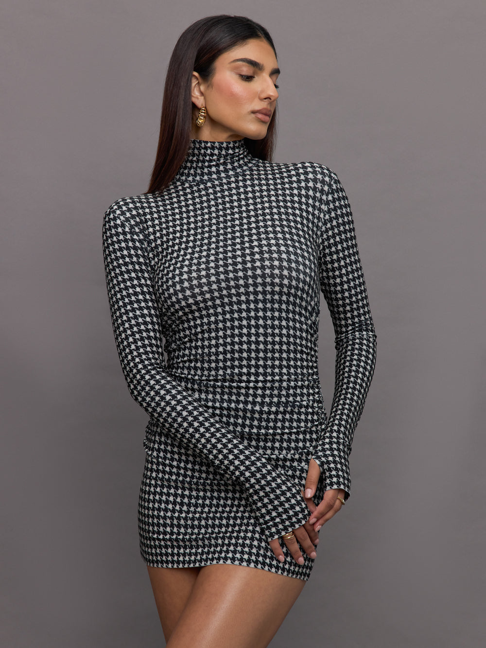 Long Sleeve Turtleneck Pickleball Dress