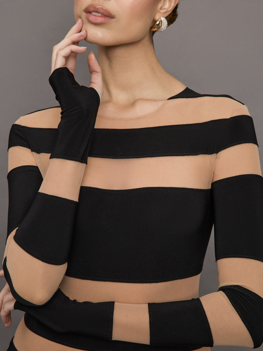 spliced long sleeve pickleball dress Norma Kamali Women's Spliced Long Sleeve Pickleball Dress, Black/Nude Mesh,  X-Small : Amazon.ca: Clothing, Shoes & Accessories