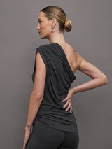 Lazy Diana Top - Dark Grey