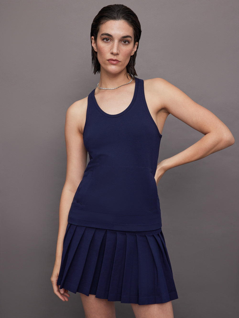 navy blue tank top dress VENUS Casual Tank Dress | Navy