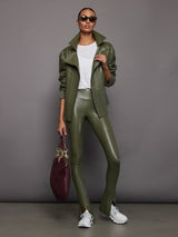 Oversized Moto Jacket - Military