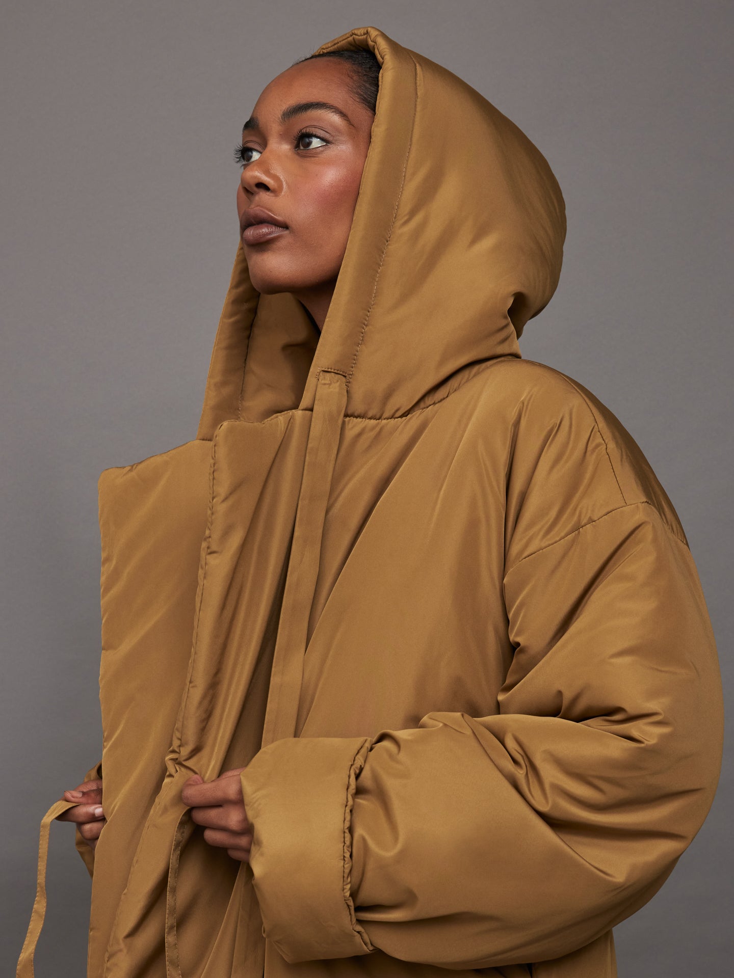 Norma Kamali Women's Hooded Sleeping Bag Coat