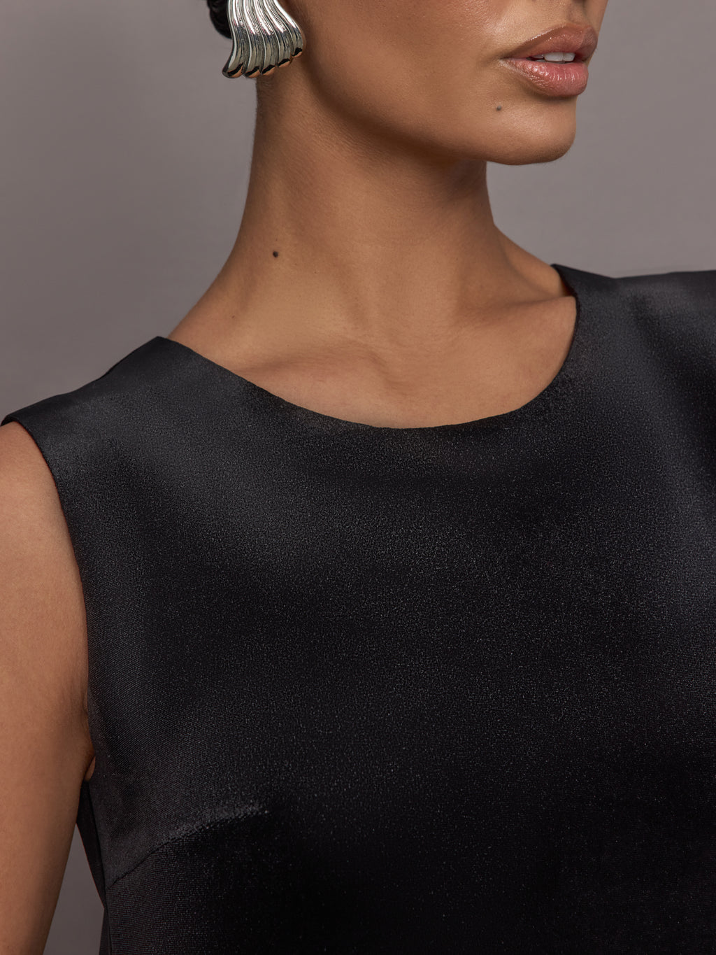 Norma Kamali Sleeveless Mini Dress Women's Dress Black : SM (Women's 4)