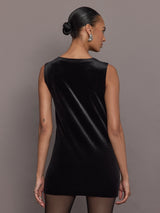 Sleeveless Mini Dress - Black