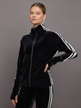 Side Stripe Turtle Jacket - Black/Offset Stripe