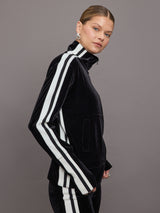 Side Stripe Turtle Jacket - Black/Offset Stripe