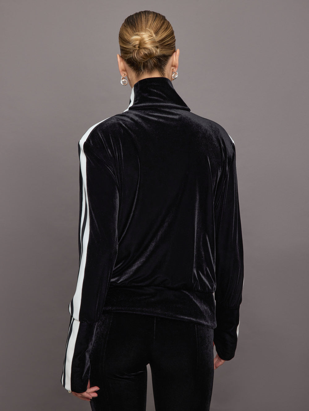 Side Stripe Turtle Jacket - Black/Offset Stripe