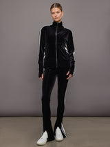 Side Stripe Spat Legging - Black/Offset Stripe