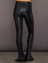 Back view of Spat Jeans Black with patch pockets and high-waisted fit.