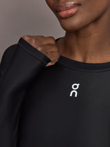 Train Long Sleeve Crop - Black