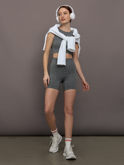 Studio Knit Shorts - Graphite Heather