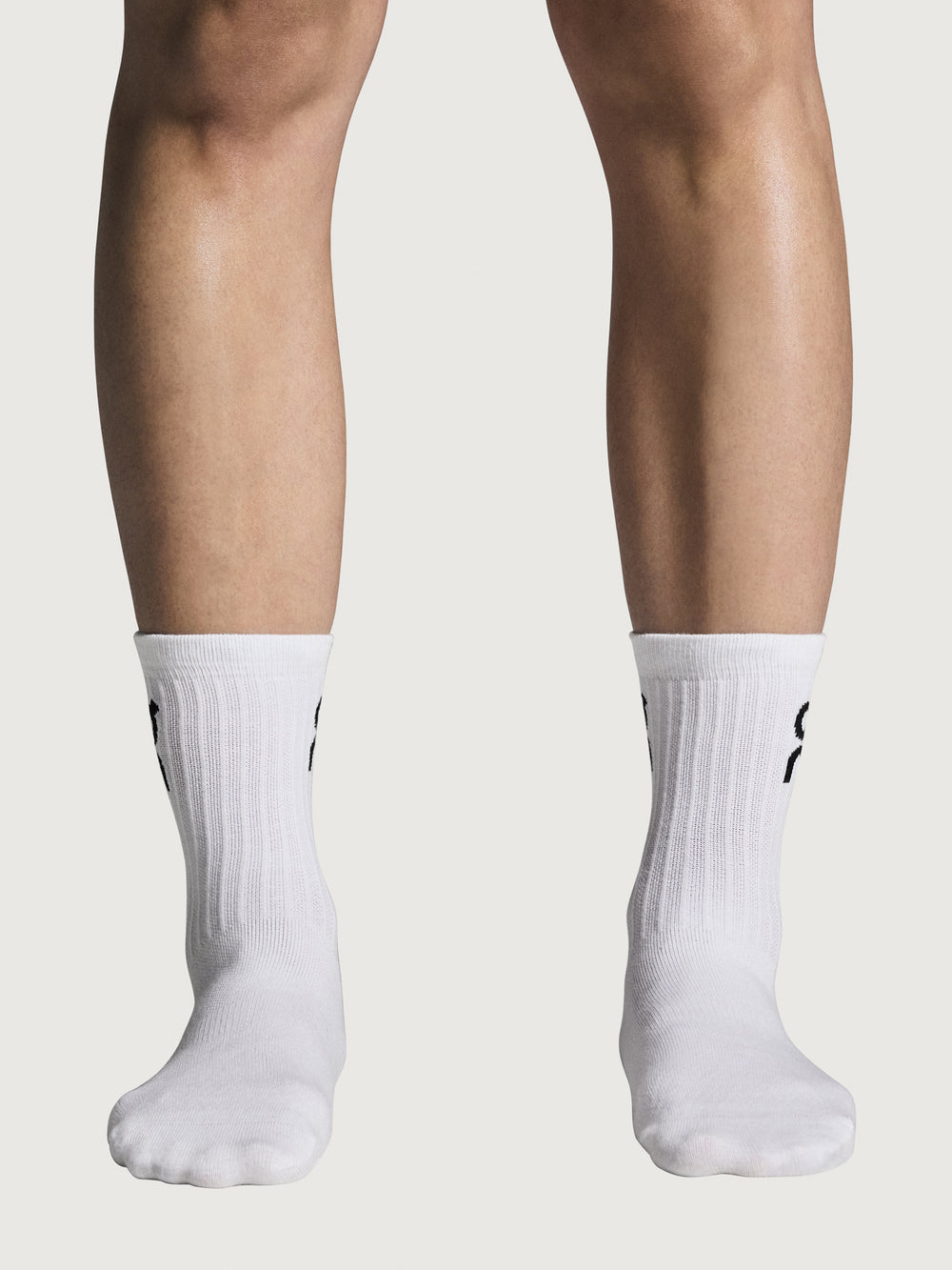 Logo Sock High 3p - White