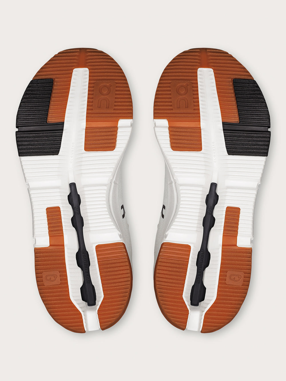 Mulberry-colored athletic sneakers.