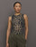 Model wears a full length leopard print patterned sleeveless muscle tank.