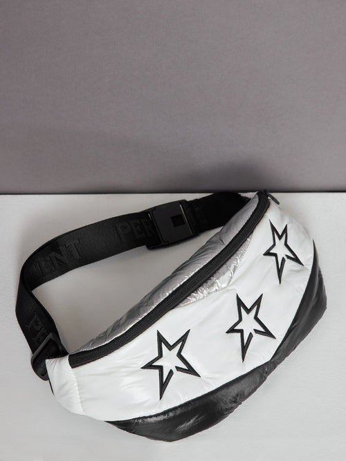 Star Embossing Bum Bag - Silver HP Foil