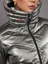 Ski Duvet Jacket - Snow White/ Silver