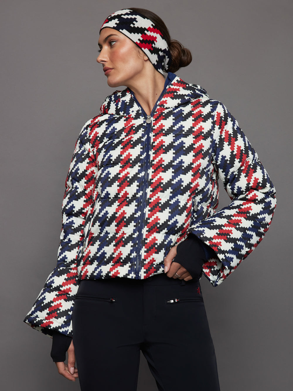 Polar Flare II Jacket Houndstooth – Carbon38 - Main Image