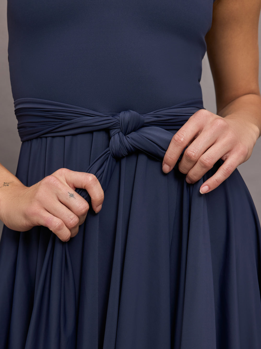 venus navy blue dress Port de Bras Venus Dress in Navy