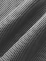 Fabric detail of ribbed Melt material in Steel Grey.