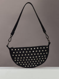 Superstar - Black with Rhinestones/ Black/Black Web