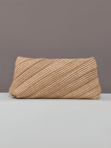 Embrace Clutch - Beige Luxe & Raffia