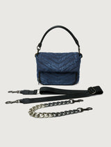 The Muse - Stone Washed Denim/Black/Black Gunmetal Hardware