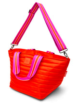 BEACH BUM COOLER (MINI) - TANGERINE/ WHITE/ FUCHSIA WEB