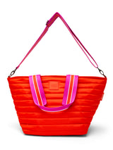 BEACH BUM COOLER (MINI) - TANGERINE/ WHITE/ FUCHSIA WEB