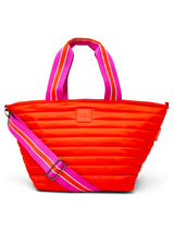 BEACH BUM COOLER (MINI) - TANGERINE/ WHITE/ FUCHSIA WEB