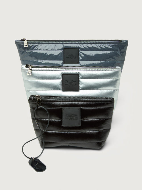 Travel Trio - Carbon Patent/Pearl Silver/ Shiny Black