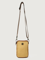 Busy Signal - Dune Raffia W/ Saddle Trim/ Black/ Ivory/ Camel / Polished Dune Web