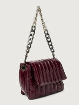 Bar Bag - Glossy Deep Burgundy/ Black/ Black Web