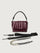 Bar Bag - Glossy Deep Burgundy/ Black/ Black Web