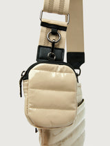 Downtown Crossbody - Blonde Patent/ Blonge / Blonde Web/ Black Hardware