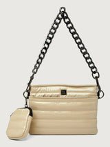 Downtown Crossbody - Blonde Patent/ Blonge / Blonde Web/ Black Hardware