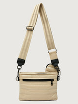 Downtown Crossbody - Blonde Patent/ Blonge / Blonde Web/ Black Hardware