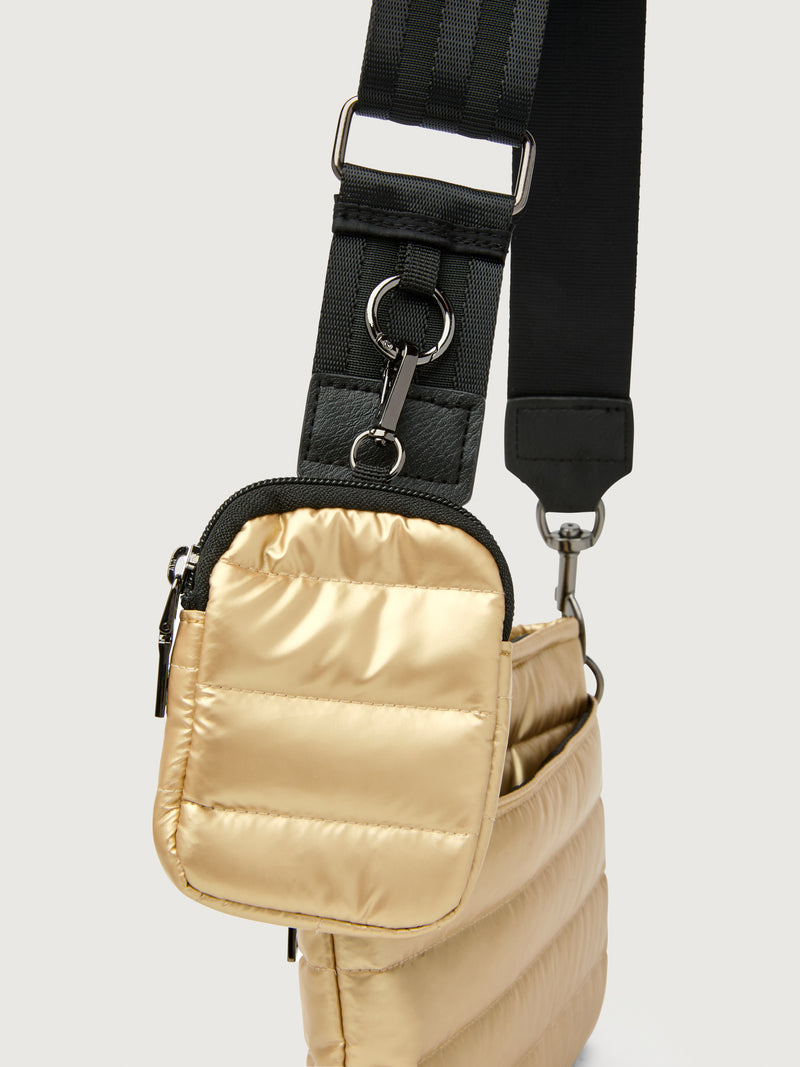 Downtown Crossbody - Mineral Gold/Black/Black Web Gunmental Hardware