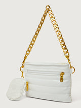 Downtown Crossbody - White Raffia