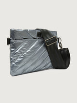 Diagonal Bum Bag - Pearl Grey/ Black/Black Web